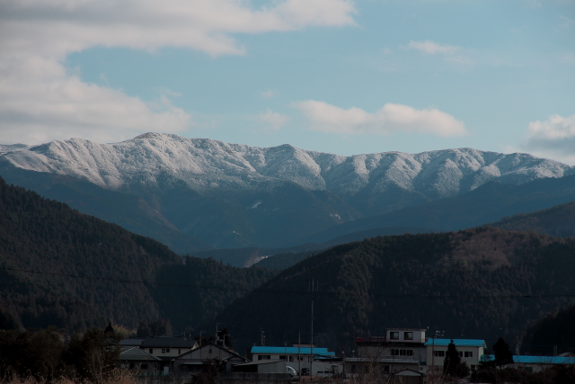 四国カルストの雪景色